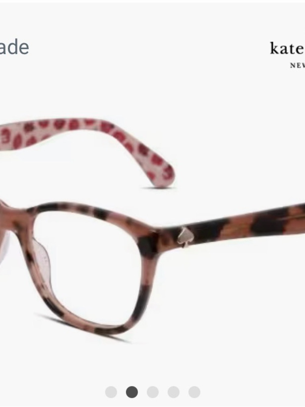 kate spade women’s Pink and Brown Tortoiseshell Sunglasses